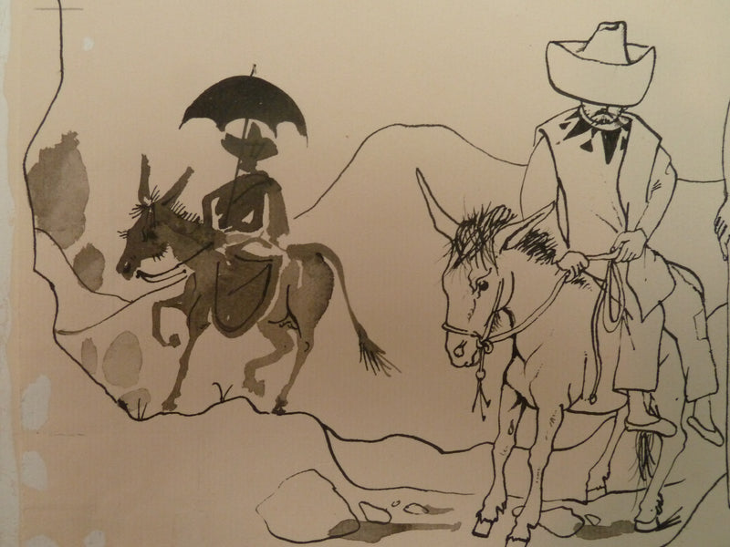 Pierre-Yves TREMOIS : Traversée du désert, Dessin original (photo de détail 3) - Crédit photo : Galerie Art.Paris