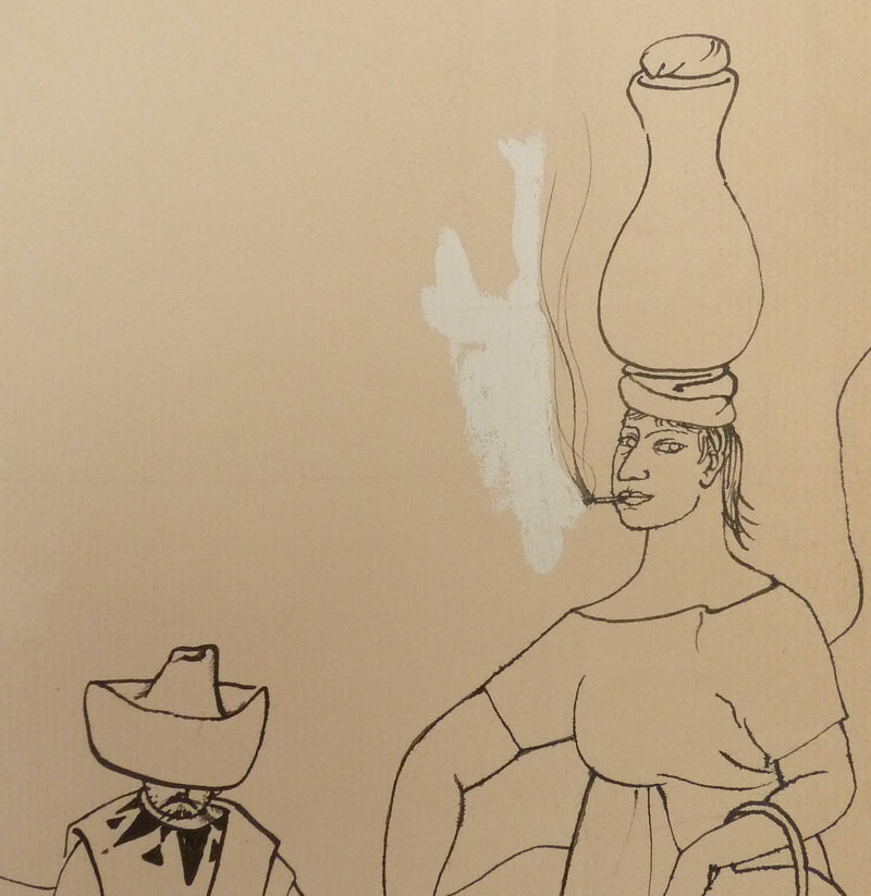 Pierre-Yves TREMOIS : Traversée du désert, Dessin original (photo de détail 5) - Crédit photo : Galerie Art.Paris