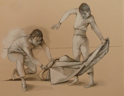 Pierre-Yves TREMOIS : Jeux d'enfants, Dessin original (photo de détail 3) - Crédit photo : Galerie Art.Paris