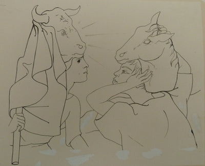 Pierre-Yves TREMOIS : Têtes d'animaux, Dessin original (photo de détail 3) - Crédit photo : Galerie Art.Paris