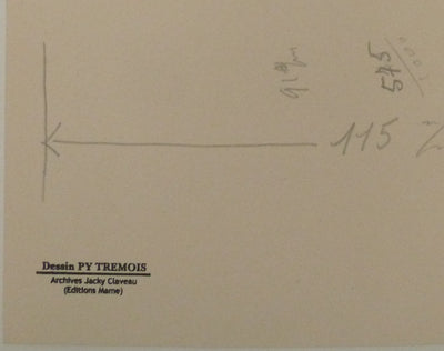 Pierre-Yves TREMOIS : Têtes d'animaux, Dessin original (photo de détail 2) - Crédit photo : Galerie Art.Paris
