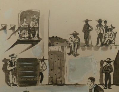 Pierre-Yves TREMOIS : Spectacle de corrida, Dessin original (photo de détail 5) - Crédit photo : Galerie Art.Paris