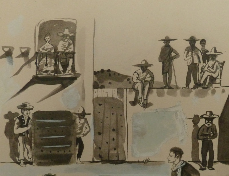 Pierre-Yves TREMOIS : Spectacle de corrida, Dessin original (photo de détail 5) - Crédit photo : Galerie Art.Paris