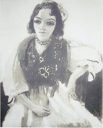 Kees VAN DONGEN : Elégante en tenue de soirée, Gravure originale (photo de détail 4) - Crédit photo : Galerie Art.Paris