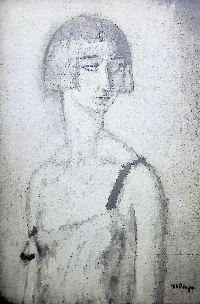 Kees VAN DONGEN : Jeune fille pensive, Gravure originale (photo de détail 2) - Crédit photo : Galerie Art.Paris