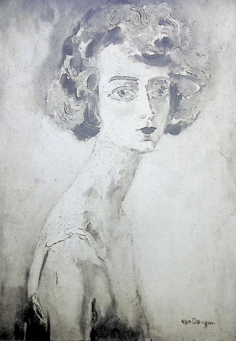 Kees VAN DONGEN : Modèle timide, Gravure originale (photo de détail 2) - Crédit photo : Galerie Art.Paris