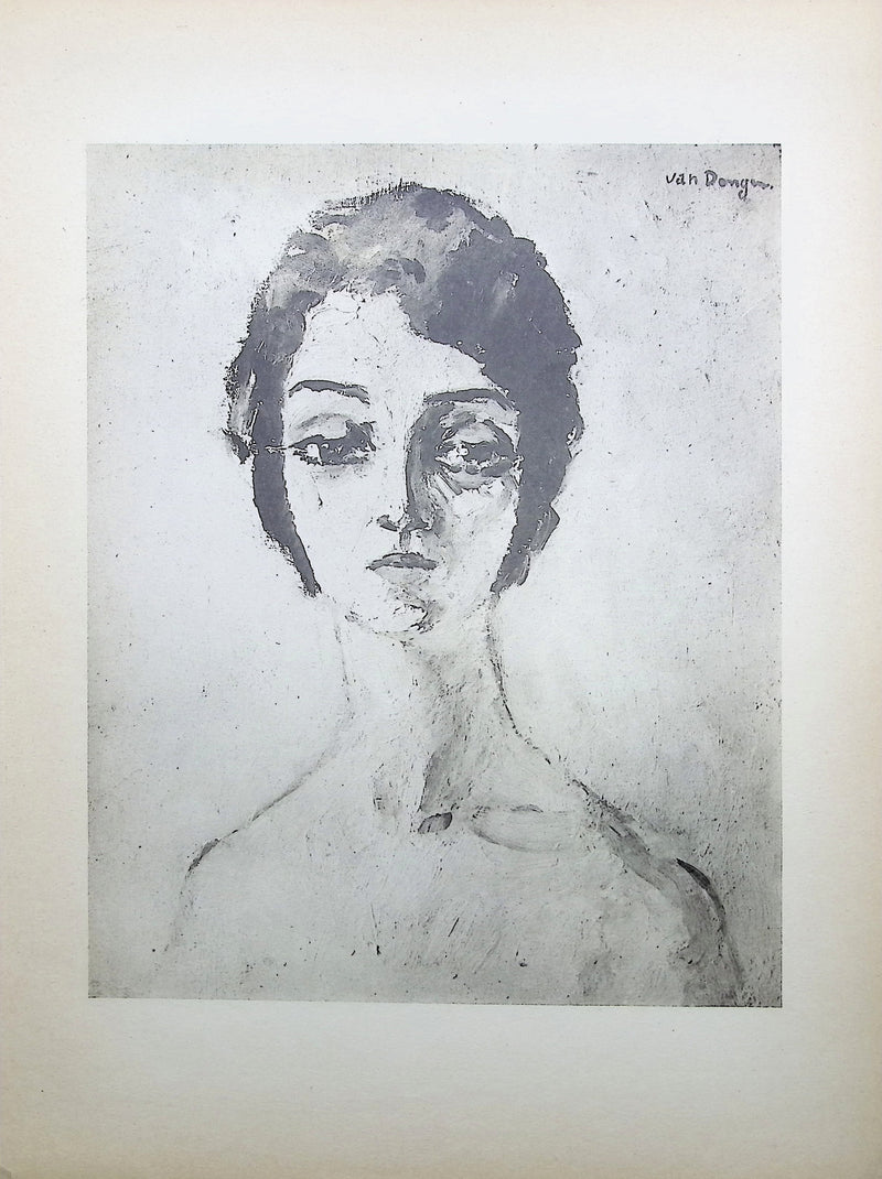 Kees VAN DONGEN : Femme au manteau de fourrure, Gravure originale (photo de détail 4) - Crédit photo : Galerie Art.Paris