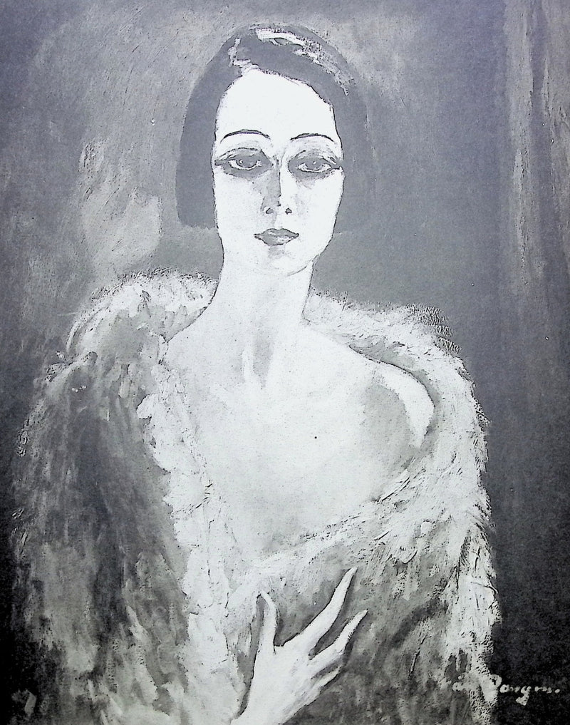 Kees VAN DONGEN : Femme au manteau de fourrure, Gravure originale (photo de détail 2) - Crédit photo : Galerie Art.Paris