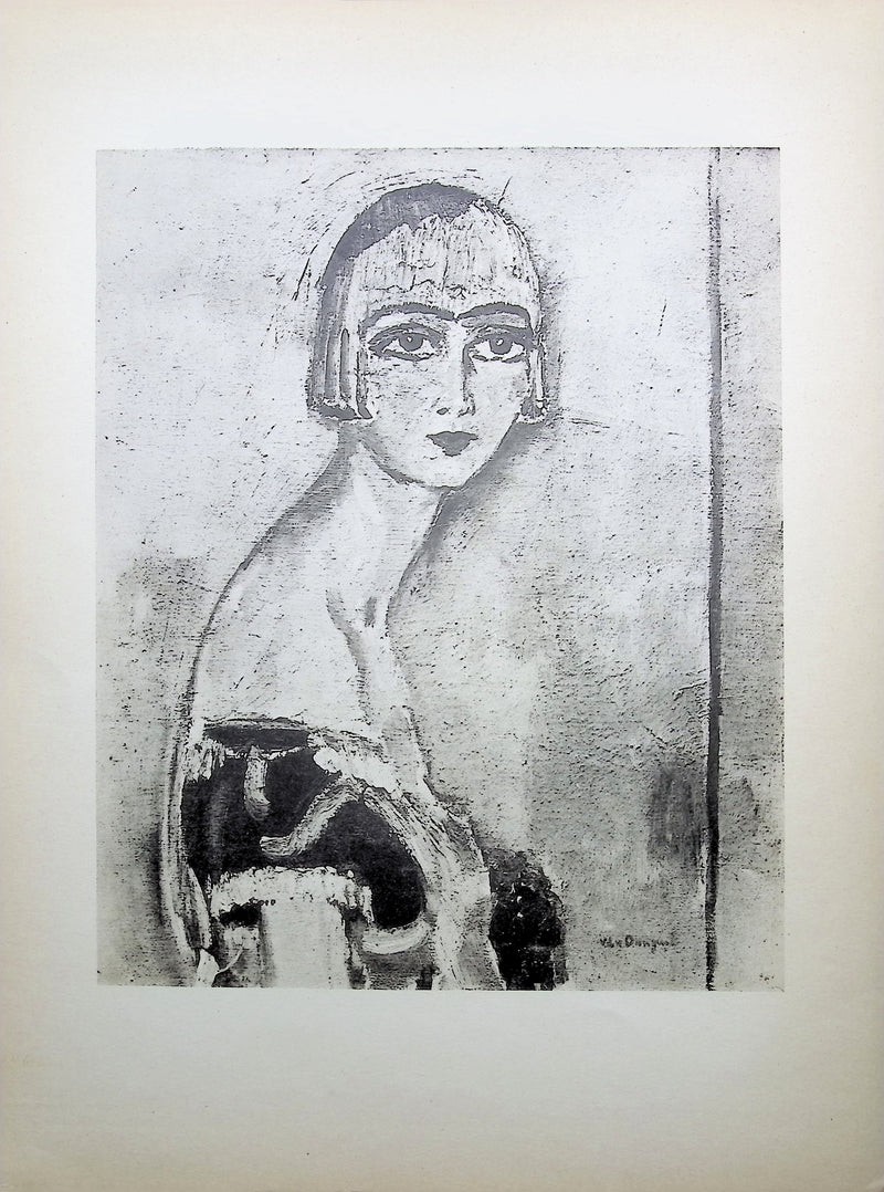 Kees VAN DONGEN : Jeune ingénue, Gravure originale (vue générale) - Crédit photo : Galerie Art.Paris