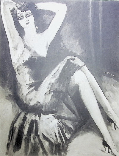 Kees VAN DONGEN : Jeune femme aux longues jambes, Gravure originale (photo de détail 2) - Crédit photo : Galerie Art.Paris