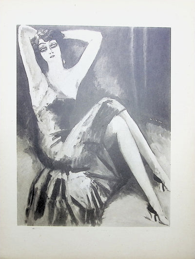 Kees VAN DONGEN : Jeune femme aux longues jambes, Gravure originale (vue générale) - Crédit photo : Galerie Art.Paris