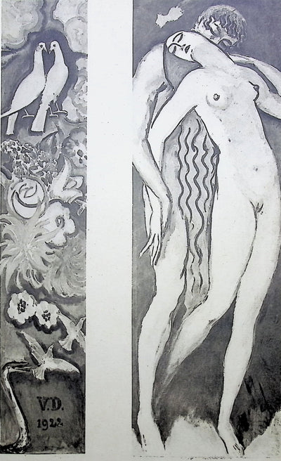 Kees VAN DONGEN : Adam et Eve, Gravure originale (photo de détail 2) - Crédit photo : Galerie Art.Paris