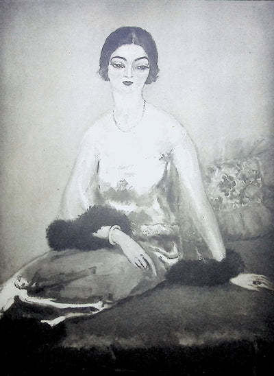 Kees VAN DONGEN : Jeune élégante au boa, Gravure originale (photo de détail 2) - Crédit photo : Galerie Art.Paris