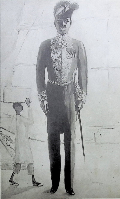 Kees VAN DONGEN : Militaire sénégalais en costume, Gravure originale (photo de détail 2) - Crédit photo : Galerie Art.Paris