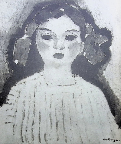 Kees VAN DONGEN : Petite fille aux couettes, Gravure originale (photo de détail 2) - Crédit photo : Galerie Art.Paris