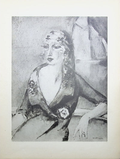 Kees VAN DONGEN : La voyante, Gravure originale (vue générale) - Crédit photo : Galerie Art.Paris