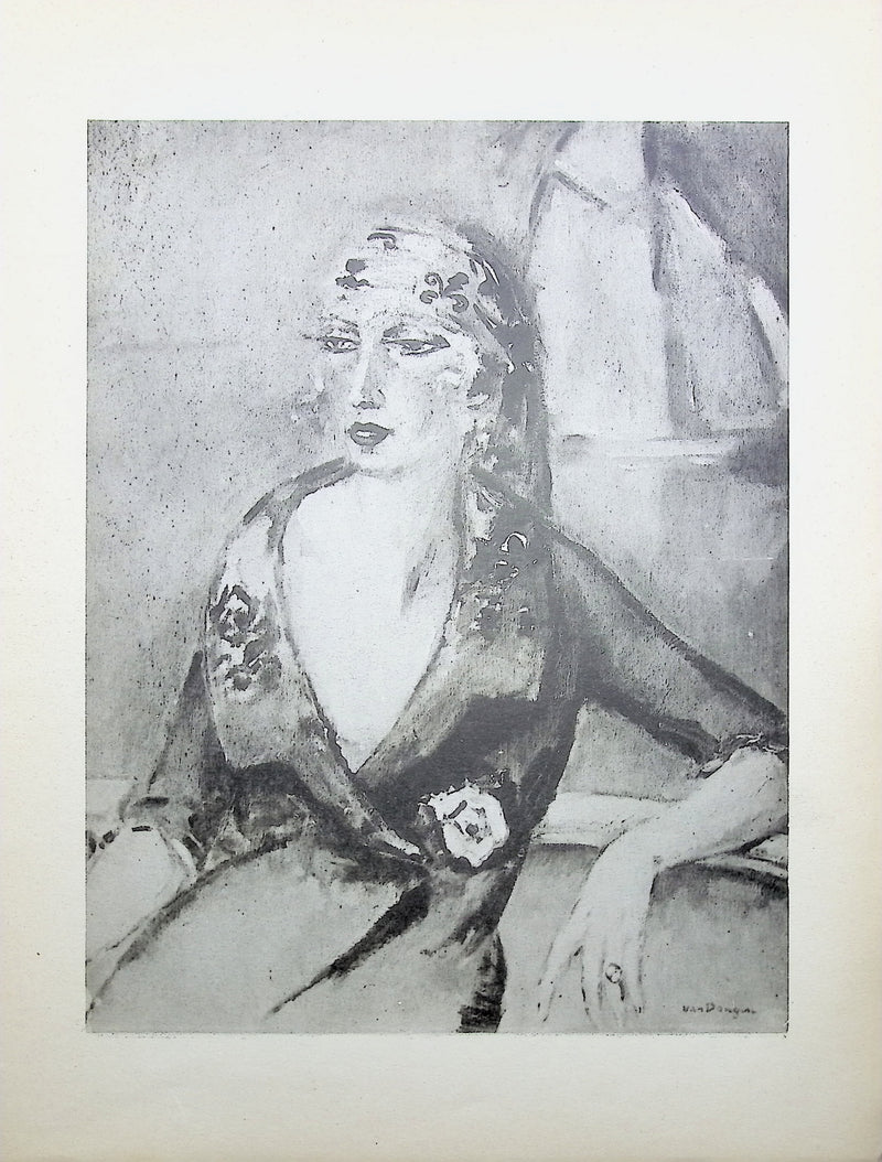 Kees VAN DONGEN : La voyante, Gravure originale (vue générale) - Crédit photo : Galerie Art.Paris