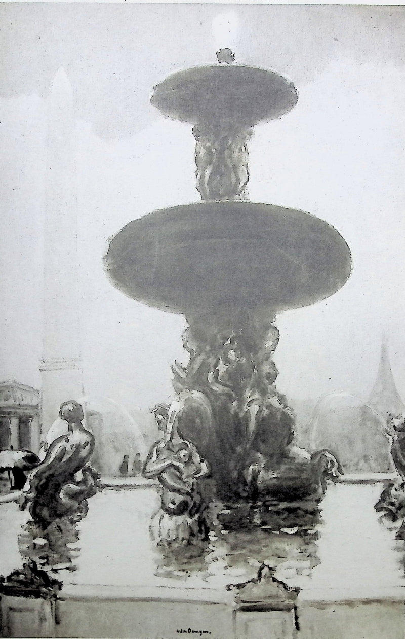 Kees VAN DONGEN : Place de la Concorde, Gravure originale (photo de détail 2) - Crédit photo : Galerie Art.Paris