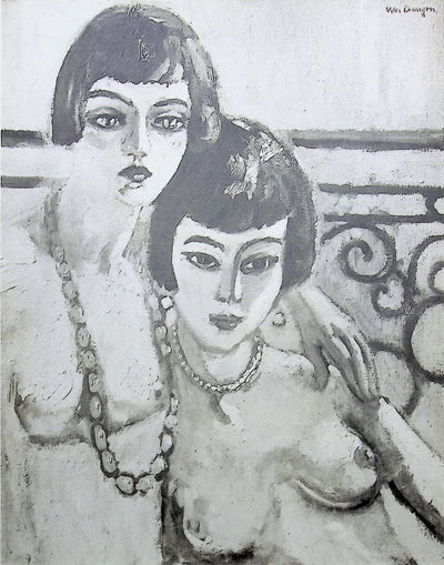 Kees VAN DONGEN : Les deux amies, Gravure originale (photo de détail 2) - Crédit photo : Galerie Art.Paris