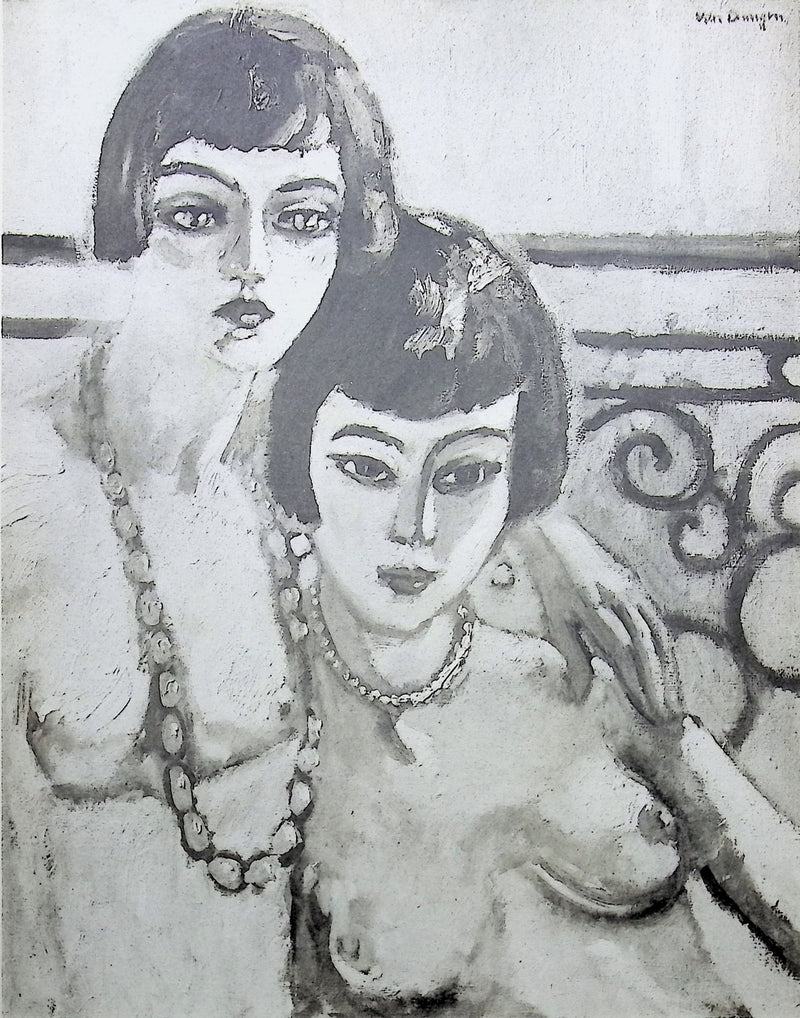 Kees VAN DONGEN : Les deux amies, Gravure originale (photo de détail 2) - Crédit photo : Galerie Art.Paris