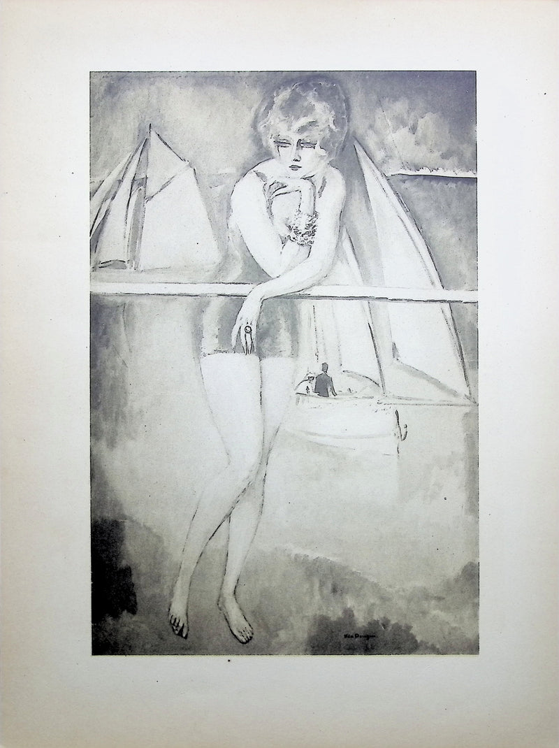 Kees VAN DONGEN : Vacances à Saint Tropez, Gravure originale (vue générale) - Crédit photo : Galerie Art.Paris