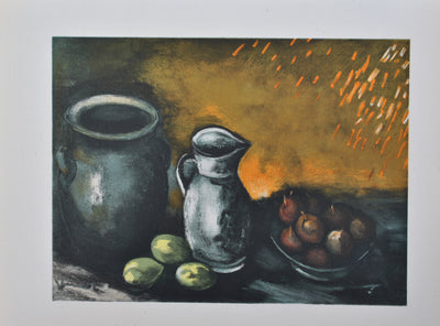 Maurice DE VLAMINCK : Nature morte aux pots, Lithographie originale (photo de détail 3) - Crédit photo : Galerie Art.Paris