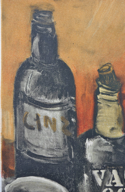 Maurice DE VLAMINCK : Nature morte au whisky, Lithographie originale (photo de détail 6) - Crédit photo : Galerie Art.Paris