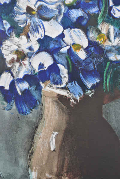 Maurice DE VLAMINCK : Les Delphiniums, Lithographie originale (photo de détail 6) - Crédit photo : Galerie Art.Paris