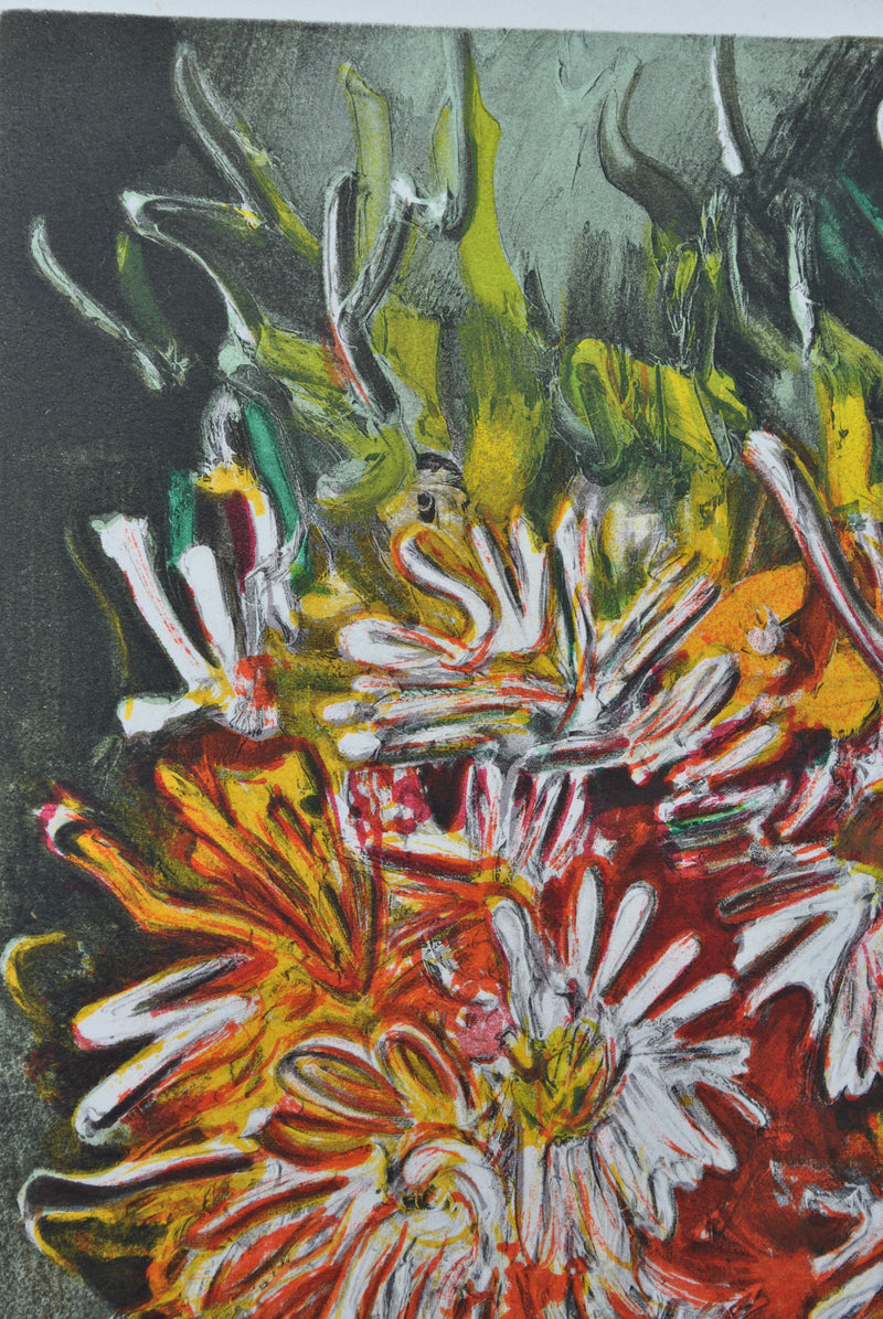 Maurice DE VLAMINCK : Bouquet de reines marguerites, Lithographie originale (photo de détail 4) - Crédit photo : Galerie Art.Paris