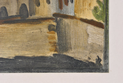 Maurice DE VLAMINCK : L'église de Bougival, Lithographie originale (photo de détail 2) - Crédit photo : Galerie Art.Paris