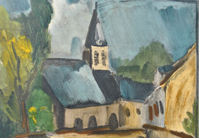 Maurice DE VLAMINCK : L'église de Bougival, Lithographie originale (photo de détail 5) - Crédit photo : Galerie Art.Paris