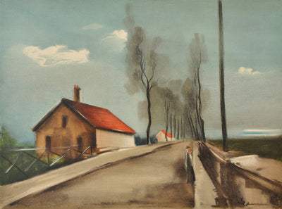 Maurice DE VLAMINCK : La route de Brezolles, Lithographie originale (photo de détail 3) - Crédit photo : Galerie Art.Paris