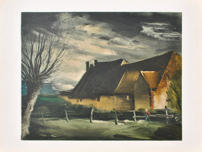 Maurice DE VLAMINCK : La haute Folie, Lithographie originale (vue générale) - Crédit photo : Galerie Art.Paris