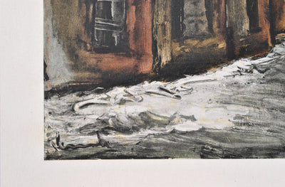 Maurice DE VLAMINCK : Allainville sous la neige, Lithographie originale (photo de détail 2) - Crédit photo : Galerie Art.Paris