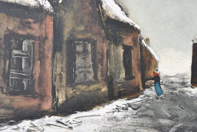 Maurice DE VLAMINCK : Allainville sous la neige, Lithographie originale (photo de détail 4) - Crédit photo : Galerie Art.Paris