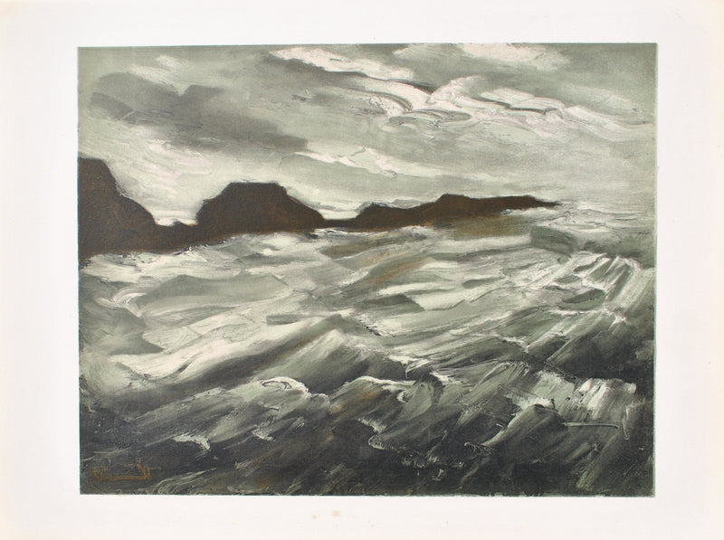 Maurice DE VLAMINCK : La baie des trépassés, Lithographie originale (vue générale) - Crédit photo : Galerie Art.Paris