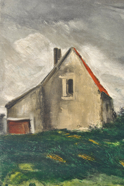 Maurice DE VLAMINCK : La maison dans la plaine, Lithographie originale (photo de détail 4) - Crédit photo : Galerie Art.Paris