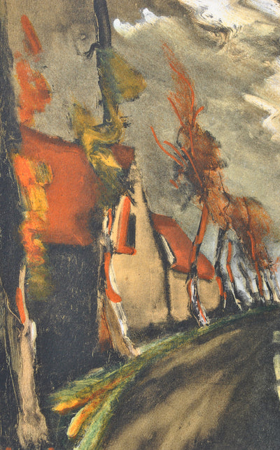 Maurice DE VLAMINCK : La route de Mortagne, Lithographie originale (photo de détail 4) - Crédit photo : Galerie Art.Paris