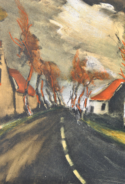 Maurice DE VLAMINCK : La route de Mortagne, Lithographie originale (photo de détail 5) - Crédit photo : Galerie Art.Paris