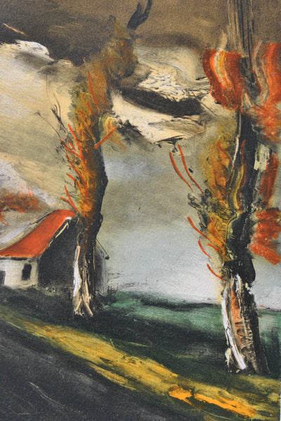 Maurice DE VLAMINCK : La route de Mortagne, Lithographie originale (photo de détail 6) - Crédit photo : Galerie Art.Paris