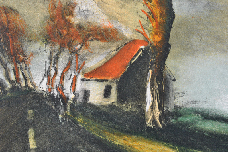 Maurice DE VLAMINCK : La route de Mortagne, Lithographie originale (photo de détail 7) - Crédit photo : Galerie Art.Paris