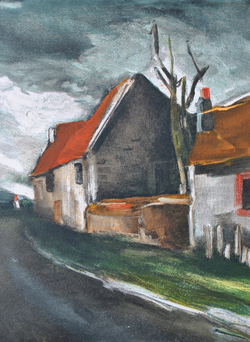 Maurice DE VLAMINCK : La route de Longny, Lithographie originale (photo de détail 5) - Crédit photo : Galerie Art.Paris