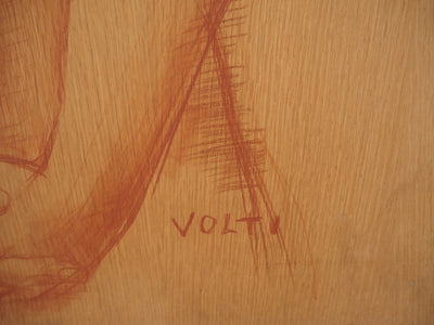 Antonuccio VOLTI : Guillaumette, Dessin original signé