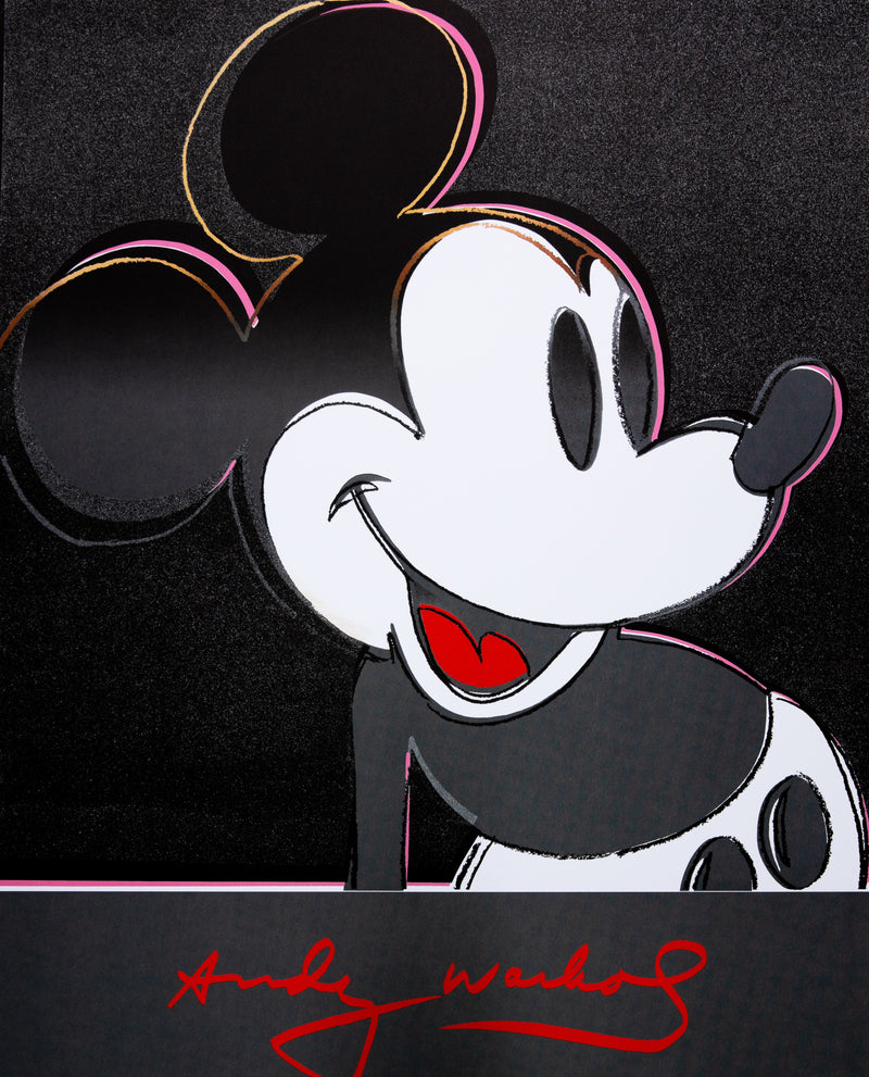 Andy WARHOL : Mickey, Affiche originale (photo de détail 2) - Crédit photo : Galerie Art.Paris