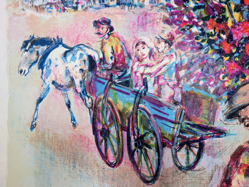 Walter SPITZER : Le mariage juif, Lithographie originale (photo de détail 3) - Crédit photo : Galerie Art.Paris