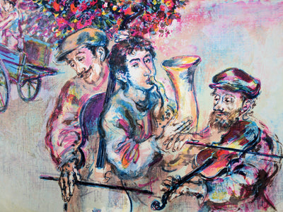 Walter SPITZER : Le mariage juif, Lithographie originale (photo de détail 5) - Crédit photo : Galerie Art.Paris