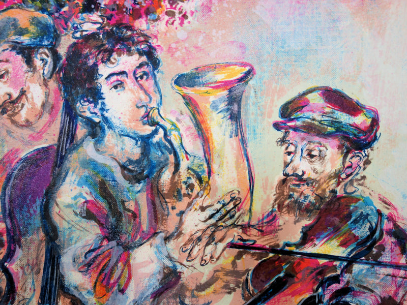 Walter SPITZER : Le mariage juif, Lithographie originale (photo de détail 6) - Crédit photo : Galerie Art.Paris