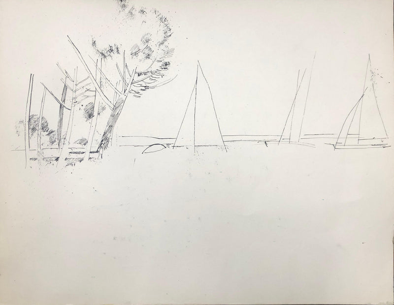 Maurice GENIS : Promenade en forêt, Dessin original (photo de détail 7) - Crédit photo : Galerie Art.Paris