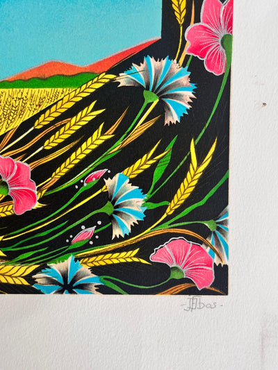 BTIna Jean François IBOS: The goddess of the fields, Original Signed Lithograph