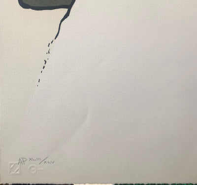 René GRUAU : En terrasse, Lithographie originale signée